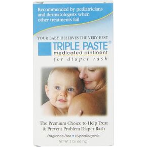 Triple Paste Medicated Ointment for Diaper Rash, 2 Ounce