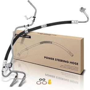 A-Premium Power Steering Pressure and Return Hose Line Assembly Compatible with Toyota Camry 2010-2011 L4 2.5L FWD Pump To Gear Replace# 4441006350