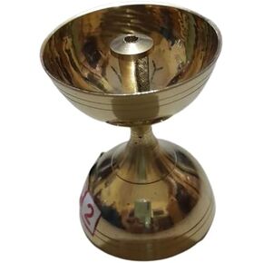 lamp for Puja Diya Brass Lamp Handmade Pujal Oil Lamp Diya Kitchen Indian Puja Lamp Brass
