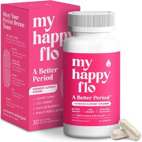 PMS Relief Vitamins & Hormonal Balance Supplement for Women - Complete 10-in-1 PMDD & PMS Support with Essential Minerals, DIM & I3C Indole-3-Carbinol for a Better Period - 60 Capsules