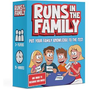 Runs in The Family: Fun Board Games for Family Night - Think Like Your Family Would - Family Games for Kids-Adults