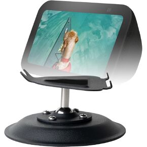 shinar Metal Stand ONLY for Echo Show 5 (3rd Generation) - Swivel Stand with Wide Angle Tilt Adjustment (-50°/+50°) Desktop Stand Compatible with Show 5& iPhone 14 Without Magnetic (White)