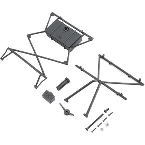 Losi Top Bar, X-Bar,Cover & Tire Mount: Baja Rey, LOS230011, Black