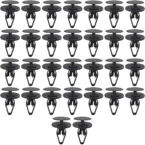 30pcs 17/64" (6.5mm) Hole Cowl Grille Bumper Retainers Pins Wheelhouse Liner Rivet Push Type Retainer Clips for GM 11589290 for Ford W714040-S300 for Chrysler 6509049-AA, Air Duct Rivet