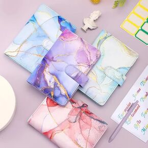 Budget Binder, Money Saving Binder with Cash Envelopes and Expense Budget Sheets for Budgeting (Blue)