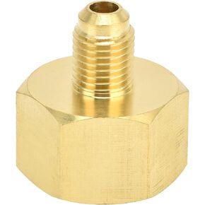 Refrigerant Adapter, W21 to 1/4SAE Air Conditioning Accessory Fill Connector for R32 R134A R407A R404A R422A R422D