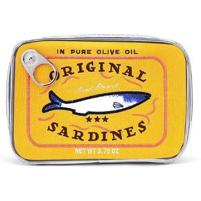 Cessfle Canned Sardines Makeup Bag, Funny Sardine Tin Fish Cosmetic Bag, Creative Cute Makeup Bag Kawaii Pencil Case Pouch, Coquette Make up Pouch for Women