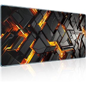 Large Mousepad Gaming, Full Desk Mouse Pad for Professional Gaming & Comfort Office, 31.5x11.8inch Quality Smooth Fabric Extra XXL Mouse Pad, Non-Slip Rubber Base Lightweight Gaming Mouse Pad