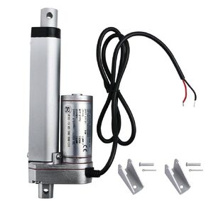 Multi-Function Electric Stroke Linear Actuator with Mounting Bracket DC12V 4 Inch 1000N (225 lb) Maximum Lift 12mm/s for Recliner Lift Massage Bed Sofa
