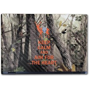 Carbon Fiber Laptop Skin Compatible with Alienware M16 R2 (2024) - Deer Hunter - Premium 3M Vinyl Protective Wrap Decal Cover - Easy to Apply | Crafted in The USA by MightySkins