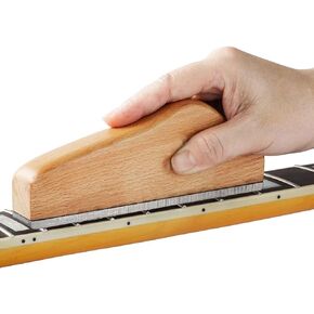 6 Inch Guitar Fret Leveling File, Hardwood Guitar Fret Crowning End Level File Sanding Leveling File Guitar Tools