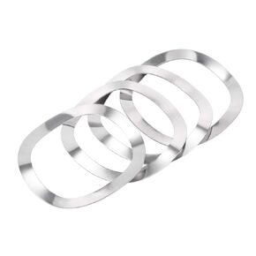 uxcell 4 Pcs 31mm x 39mm x 0.4mm 304 Stainless Steel Wave Spring Washer for Screw Bolt