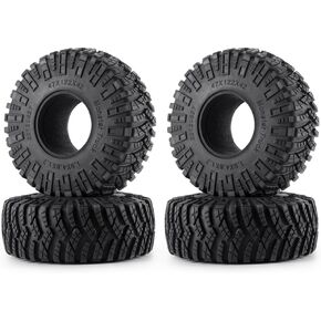 RC Rubber 1.9 Crawler Tires 122MM 4PCS for 1/10 Axial SCX10 SCXⅢ AXI03007 RC Crawler Car