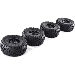 4PCS Short Course RC Truck Tires & Wheels - Miuezuth Ultra Soft 110mm 1/10 Tire for Traxxas HSP Tamiya HPI Kyosho RC Model Car Off-Road Truck Crawler Racing RC Car Model