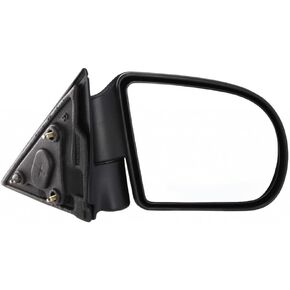 For Chevy S10 1999 00 01 02 03 2004 Door Mirror Driver Side | Manual | Below Eyeline | Textured | Standard/Extended/Crew Cab | Replacement For 15193316 | GM1320188