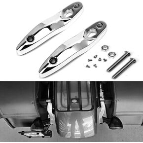 FTKDMT Motorcycle Rear Turn Signal Extension Holder Bracket License Plate Relocation Kit For Harley Softail All Models 2000-2020(except FXDR)