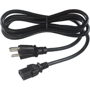 KUNCAN 3Ft Computer Power Cord - Universal PC Power Supply Cord, Standard NEMA 5-15P to IEC C13 (Black-18AWG, 3FT)