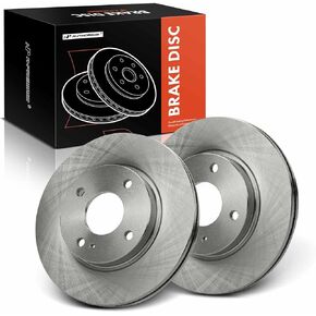 A-Premium 10.15 Inch (258mm) Front Vented Disc Brake Rotors Set Compatible with Select Ford Models - Fiesta 2011-2019 2-PC Set