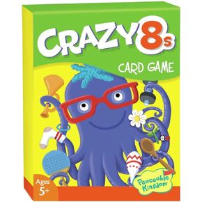 Peaceable Kingdom Crazy 8s Card Game for Kids - Funny Animal Illustrations