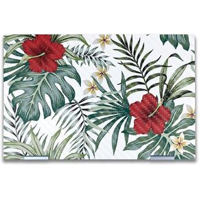 Carbon Fiber Laptop Skin Compatible with HP Envy x360 14" (2023) - Tropical Hibiscus - Premium 3M Vinyl Protective Wrap Decal Cover - Easy to Apply | Crafted in The USA by MightySkins