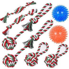 Dog Chew Toys,Dog Toys for Fun and Teeth Cleaning Dog Toys Pack Set of 8