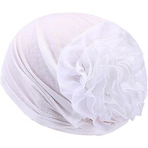 Women Flower Elastic Turban Beanie Wrap Chemo Cap Hat