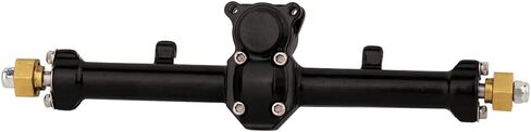 Full Metal Front & Rear Axles Set with Gear Drive Shaft for SCX24 Deadbolt JLU C10 Bronco Gladiator Axial 1/24 RC Crawler Upgrade Parts (Black) in Kuwait