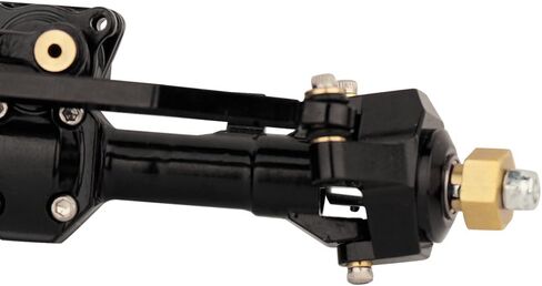 Full Metal Front & Rear Axles Set with Gear Drive Shaft for SCX24 Deadbolt JLU C10 Bronco Gladiator Axial 1/24 RC Crawler Upgrade Parts (Black) in Kuwait