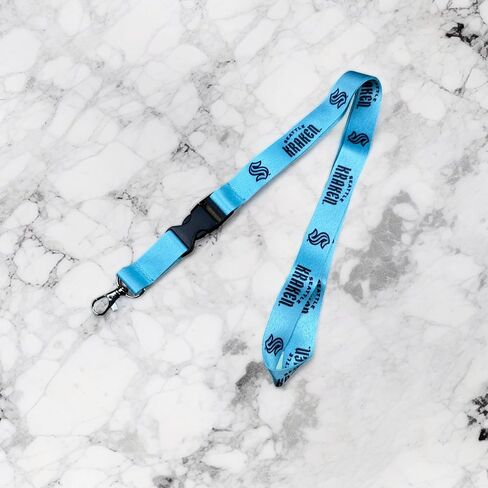 Desert Cactus Seattle Kraken NHL National Hockey League Car Keys ID Badge Holder Lanyard Keychain Detachable Breakaway Snap Buckle (Lanyard 1 - Blue) in Saudi Arabia