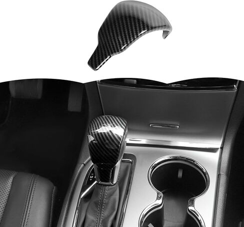 RT-TCZ Carbon Fiber Gear Shift Knob Cover Trim Decorative Interior Accessories for Jeep Grand Cherokee 2017-2020 in Saudi Arabia