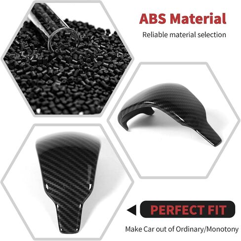 RT-TCZ Carbon Fiber Gear Shift Knob Cover Trim Decorative Interior Accessories for Jeep Grand Cherokee 2017-2020 in Saudi Arabia