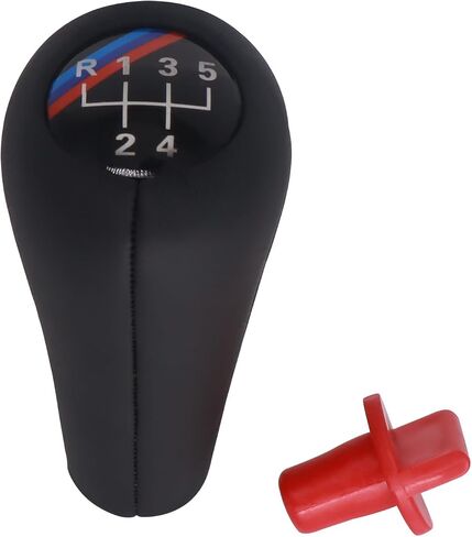 HiSport Gear Shifter Knob,5-Speed Leather Car Stick Shifting Knobs Shifter Lever Compatible with BMW E34 E39 M5 M3 M6 E36 E46 E21 E30 and Most Manual Transmission Vehicle in Saudi Arabia