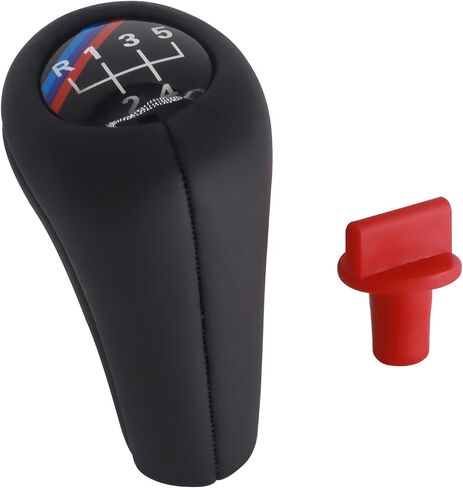 HiSport Gear Shifter Knob,5-Speed Leather Car Stick Shifting Knobs Shifter Lever Compatible with BMW E34 E39 M5 M3 M6 E36 E46 E21 E30 and Most Manual Transmission Vehicle in Saudi Arabia
