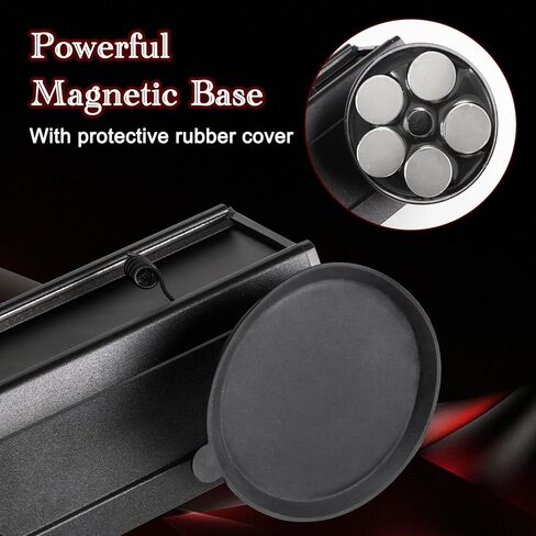 شريط إضاءة مقطورة سحب لاسلكي مقاس 23 بوصة مع جهاز إرسال شفرة RV ذو 7 سنون وبطارية قابلة لإعادة الشحن وقاعدة مغناطيسية قوية للسيارات والشاحنات على الطرق in Kuwait