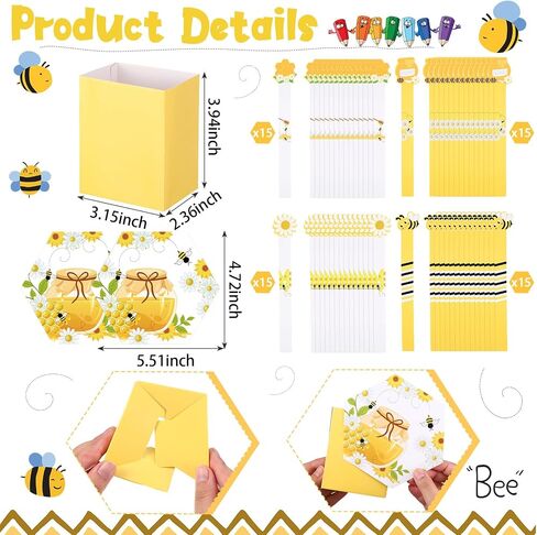 60 Pcs Bee Themed Flip Sticks with Storage Cup Talking Stick Flip Name Sticks Grouping Sticks for Classroom Behavior Management Tool for Educational Learning Activities Tool Class Homeschool in Saudi Arabia
