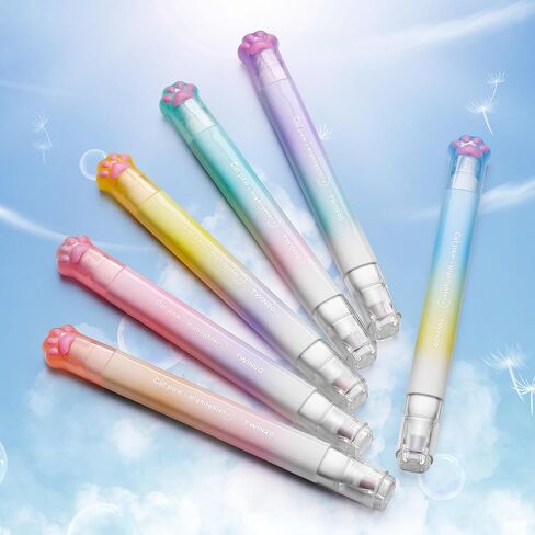 6 قطع من أقلام التحديد اللطيفة، أقلام تحديد جمالية ذات طرف مزدوج بألوان متنوعة، أقلام تحديد الكتاب المقدس لا تنزف، مجموعة أقلام تحديد باستيل لطيفة للوازم المدرسية المكتبية in Kuwait