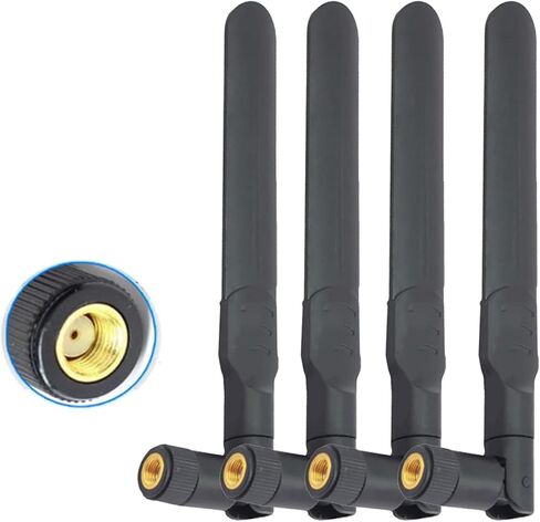 4 قطعة ثنائي النطاق واي فاي هوائي 2.4 جرام 5.8 جرام 8dBi MIMO RP-SMA ذكر هوائي ل موزع إنترنت واي فاي إشارة لاسلكية الداعم مكرر in Kuwait