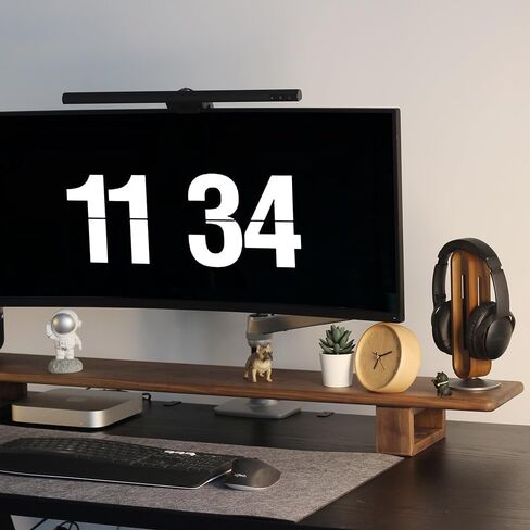 Walnut Monitor Stand Riser,Computer Monitor Riser,Desk Shelf Stand for Monitors,Computers,Laptops (Red Walnut Wood-47.2'') in Saudi Arabia