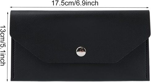 4 قطع من محافظ أظرف النقود النقدية، محفظة نقود من جلد البولي يوريثان، محفظة نقود قابلة لإعادة الاستخدام، مظروف ميزانية مقاوم للماء لحفلات أعياد الميلاد (أسود، بني، أخضر، وردي) in Kuwait