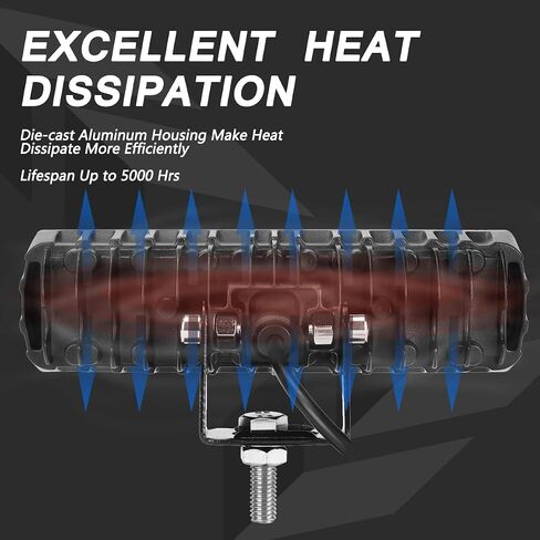 شريط إضاءة LED 6 بوصة، 2 قطعة 80 وات صفوف واحدة شعاع كهرماني أبيض مزدوج اللون مصابيح ضباب نحيفة شريط ضوء LED كبسولات القيادة ضوء احتياطي لشاحنة ATV SUV UTV دراجة نارية قارب على الطرق الوعرة in Kuwait