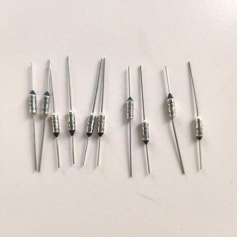 10Pcs / lot 184℃ RY184 TF 184 Degrees Celsius 10A 250 V Temperature Thermal Fuse Cartridge Fuses Tools and Home Improvement in Saudi Arabia