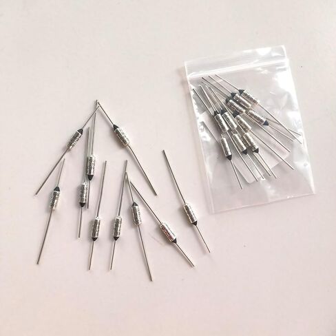 10Pcs / lot 184℃ RY184 TF 184 Degrees Celsius 10A 250 V Temperature Thermal Fuse Cartridge Fuses Tools and Home Improvement in Saudi Arabia