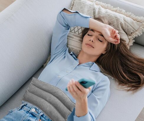 وسادة تدفئة مملوءة بالذرة وقابلة للاستخدام في الميكروويف وحزمة باردة قابلة لإعادة الاستخدام لتخفيف آلام الظهر مصنوعة من نسيج قطني 100%. 7 × 18 بوصة لآلام الظهر وآلام التهاب المفاصل وتشنجات الحيض وما إلى ذلك. in Saudi Arabia