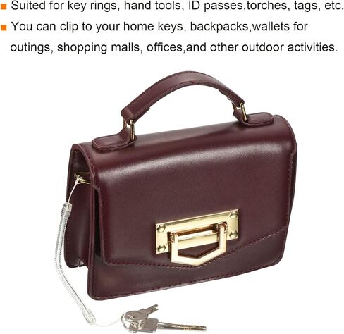 PATIKIL Retractable Spring Coil Strap, Plastic Spiral Stretchy Key Holders Stylus Lanyard Cord in Saudi Arabia