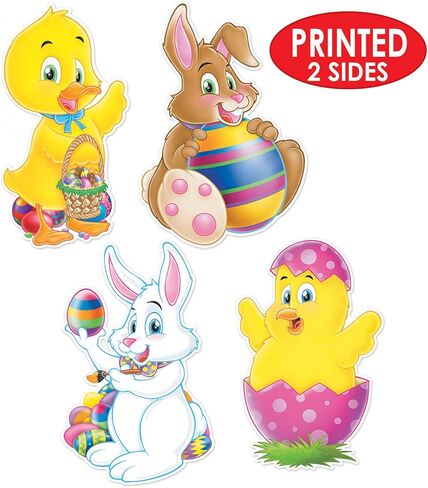 Pkgd Easter Cutouts Party Accessory (1 Count) (4/Pkg), Pkg/3 in Kuwait