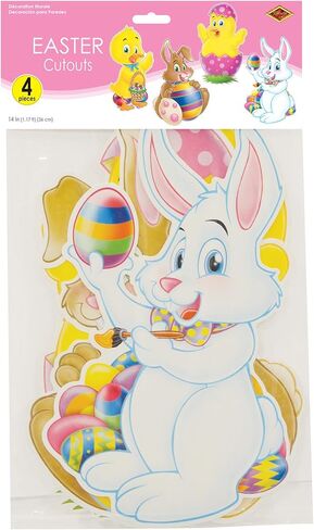 Pkgd Easter Cutouts Party Accessory (1 Count) (4/Pkg), Pkg/3 in Kuwait