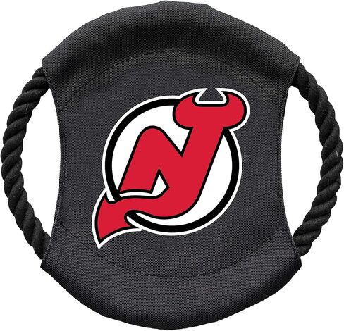 Littlearth Unisex-Adult NHL New Jersey Devils Sock Monkey and Flying Disc Pet Toy Combo Set, Team Color, One Size in Saudi Arabia