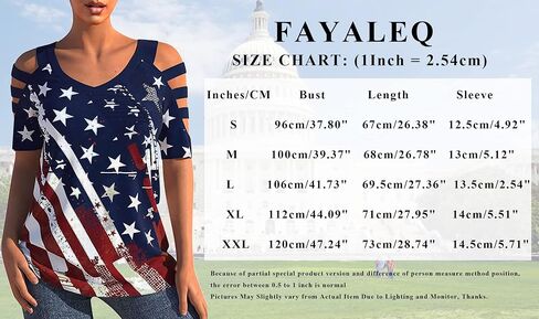 FAYALEQ USA العلم قميص المرأة قبالة الكتف أعلى العلم الأمريكي المحملة 4th من يوليو الوطنية تيز المتعثرة ستار المشارب القمصان in Kuwait