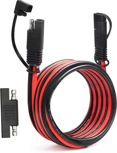 SAE Extension Cable 10 AWG - 1FT 2PCS SAE to SAE Quick Disconnect Wire Battery Charger Extension Cord Heavy Duty with SAE Polarity Reverse Adapter for Solar Panel Trolling Motor Automotive RV in Saudi Arabia