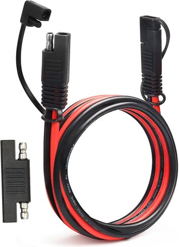 SAE Extension Cable 10 AWG - 1FT 2PCS SAE to SAE Quick Disconnect Wire Battery Charger Extension Cord Heavy Duty with SAE Polarity Reverse Adapter for Solar Panel Trolling Motor Automotive RV in Saudi Arabia